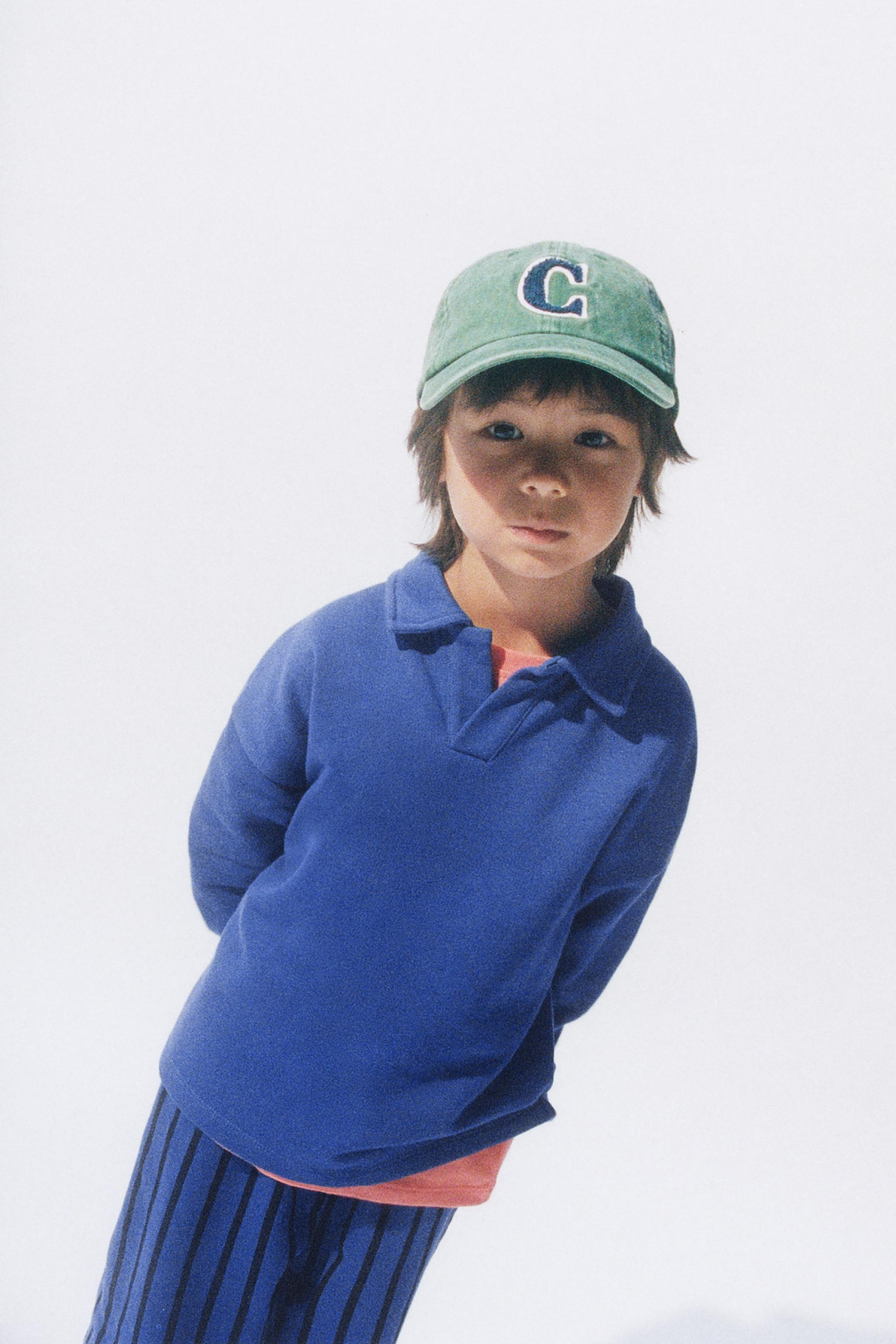 ENSEMBLE DE JOGGING SWEAT POLO ET PANTALON WIDE LEG À RAYURES